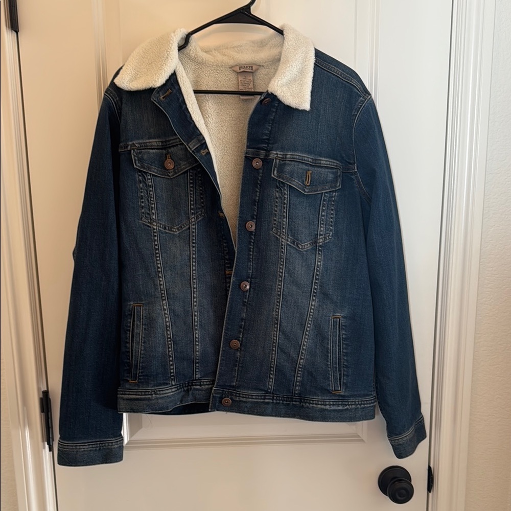 Duluth Trading Co Cream Sherpa Jacket